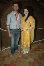 Chirag Paswan and Sagarika Ghatge at Andheri Ka Raja in Andheri, Mumbai on 12th Sept 2011 (2).JPG